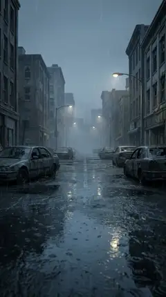 Zombie AI trend location: Rain-Soaked City, the cold zombie world